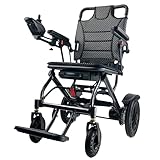 ByteTecpeak D04 Klappbarer Elektrorollstuhl - 500W Motor, Abnehmbarer 10Ah Akku, 20km Reichweite, 150kg Tragkraft, Federung, Pannensichere Reifen