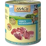 MAC's Dog mit Lamm & Geflügelherzen ( getreidefrei ) 6 x 800 g