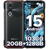 DOOGEE Blade 20 Android 15 Outdoor Handy Ohne Vertrag 10300mAh, 20GB+128GB/2TB Outdoor Smartphone Ultradünn 15,8mm, 6.6' HD+ IPS Punch Display, 16MP Kamera, DREI Kartenfächer/ IP68/ NFC/GPS/Face ID