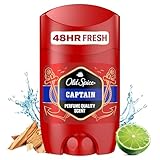 Old Spice Captain Deo Stick für Männer (50 ml), Herren, 48 h Frische, 0 % Aluminiumsalze, keine weißen Rückstände und gelben Flecken