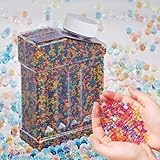60000 Stück Bunte Wasserperlen, Bunte Gelperlen, Wasserperlen für Pflanzen, Biologisch Abbaubar, Ungiftig Wiederverwendbare Water Beads, für Pflanzen, Blumen, Vase Füllstoff und Deko