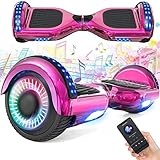 HOVERMAX Hoverboard Kinder, 6,5' Hoverboards mit Bluetooth und LED-Licht, Leistungsstarker Doppelmotor, Geschenk für Kinder und Erwachsene