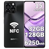 DOOGEE Note 58 Handy Ohne vertrag, Android 15, 32GB+128GB/2TB TF, 6.75’’ HD+ 90Hz, 6250mAh, 16MP+8MP, Smartphone, Octa Core CPU, Dual SIM, Face ID, NFC/GPS/OTG