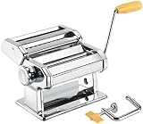Rosenstein & Söhne Nudelmaschine: Nudel-Maschine NM-100, schmale & breite Bandnudeln (Pastamaschine, Pastamaker, Spaghetti)