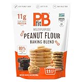 PBfit Erdnussmehl-Backmischung – glutenfrei und gentechnikfrei – 10 g Protein pro Portion 8 % DV – 80 % weniger Fett als Mandelmehl – 1 Austausch gegen Weißmehl – leichter Erdnussgeschmack – 25 %