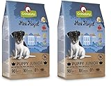 GranataPet Mini Royal Junior, Trockenfutter für Hunde, Hundefutter ohne Getreide & ohne Zuckerzusatz, Alleinfuttermittel für Welpen 1 kg (Packung mit 2)