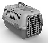 Nomade 3 Hundebox - Transportbox für kleine Hunde und Katzen - 60 x 40 x 38 cm - Kann bis zu 12 kg tragen. Robustes Polypropylen. Türen aus Kunststoff