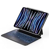 CACOE Magnetische Keyboard Hülle, iPad Pro 11 Tastatur Hülle kompatibel mit iPad Pro 11/ Air 6 M2 11zoll / 5/4, Freischwebendes Ständer Design, Präzises Multi-Touch Trackpad