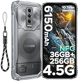 DOOGEE Blade 10 Ultra Energy Android 15 Outdoor Handy Ohne Vertrag 4.5G LTE, 36GB+256GB/2TB Outdoor Smartphone 6150mAh/18W, 6.56' HD+ 64MP Kamera,10,7mm Ultradünn, 3 Card Slot/NFC/GPS/Face ID/OTG