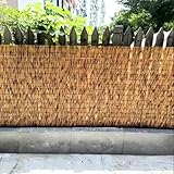 Generisch Schilfrohrmatte Balkon Sichtschutz Bambus Matten Bambuszaun 30cm bis 180cm hoch Schilfmatte Sichtschutzzaun Weidezaun Rollzaun Schilf Balkon Sichtschutzmatte mit Kabelbindern