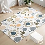 Lertantri Spielmatte Baby Faltbar, 200x130cm Krabbeldecke für Baby, Anti-Rutsch mit Kantenverstärkung Krabbelmatte, Wasserdicht Krabbelmatte Baby mit Tragetasche, Teppich für Babys, Zusammenklappbar