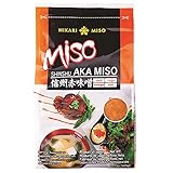 Hikari Miso Rote Paste (Shinshu Aka), authentische Miso-Paste aus Japan, ohne Zusatzstoffe, 400 g