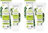 SANTE Naturkosmetik Pore Control BHA Feuchtigkeitscreme, mit mattierendem Bio-Grüner Tee, BHA & Niacinamid Komplex, vegane Tagescreme für Mischhaut, porenverfeinernde Gesichtspflege, 50ml