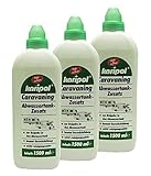 3 x 1500ml Caravaning Abwassertank-Zusatz für Camping, Wohnwagen und Wohnmobile