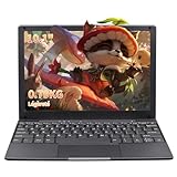 LONGEVINCE Mini Laptop mit 10,1 Zoll, Prozessor Celeron N4020, 1280 x 800, Speicher 8 G, Festplatte 256, 4868 mAh, BT5.0, Typ-C, USB 3.0 x 2, Mini HDMI, TF-Karte, 0,79 kg (Grau, 8 GB + 256 GB SSD)