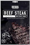 The Meat Makers Original Beef Jerky Steak (200g) - Getrocknetes Rindersteak Proteinreiches Rindfleisch Dörrfleisch Trockenfleisch Für Menschen Trocken Fleisch Beef Jerky Snack.