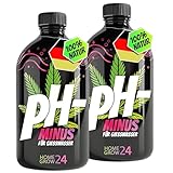 HOMEGROW24 PH Minus 2 x 500 ml, organischer pH-Wert Senker, für optimales Pflanzenwachstum, mit effektiven Mikroorganismen, Milchsäurebakterien, 100% natürlich ohne Chemie