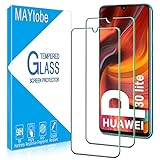 MAYtobe 2 Stück Schutzfolie für Huawei P30 Lite, Frei von Kratzern, 9H Härte Glas, Ultrabeständig, 0.33mm Ultra-Klar Displayschutzfolie, Blasenfreie, Einfaches Anbringung
