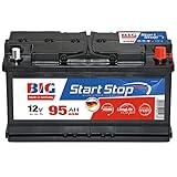 AGM Autobatterie 12V 95Ah 850A BIG Start-Stop Batterie statt 100Ah 92Ah 90Ah