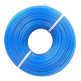 Akuoly 100m Mähfaden Trimmerschnur Rasentrimmerspulen für Rasentrimmer 1,6 mm Fadendurchmesser, Blau