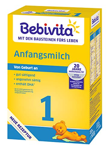 Bebivita 1 Anfangsmilch - von Geburt an, 3er Pack (3 x 500g)