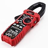 KAIWEETS Einschaltstrom Stromzange 1000A True-RMS AC/DC-Zangenmultimeter, VFD, LOZ-Modus, 6000 Zähler, Misst Strom Spannung Temperatur Kapazität widerstand Dioden Kontinuität (HT208D)