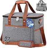 Pynhoklm® Faltbar Kühltasche 30l Picknicktasche Kühltaschen Auto Thermotasche Gross Isoliertasche Camping Auslaufsicher Kühltasche Hochqualitative Kühlbox -für Essen & Getränke