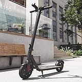 E-Scooter mit Straßenzulassung Elektro Scooter ABE Aluminium Elektroroller Faltbar Roller EScooter eKFV Zulassung Führerscheinfrei (schwarz)