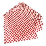 COLLBATH 24 Stück Ölabsorptions Anti Öl Papier Burger Patty Papier Hackbraten Feinkostpapier Ölbeständiges Sandwich Geschenkpapier Fritteusen Pad Papier Luftfritteusen Einlage