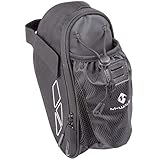KHEbikes M-Wave Amsterdam Fahrrad-Satteltasche mit Flaschenhalter, 27 x 10 x 9,5 cm, Wasserabweisend, Schwarz