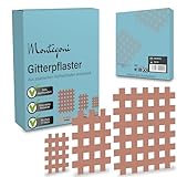 Gitterpflaster Mix Größe 140 Stück, Akupressur Pflaster, Akupunkturpflaster mit starke Klebe, Hautfreundliches gittertape zur Akupressur mit Anleitung, Cross Tape (Typ A - Mix (140 Stück))