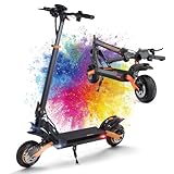 Faltbarer E Scooter,Elektro Elektroroller Erwachsene Elektroscooter,E Roller Offroad,Elektro Scooter Roller,(60 Km Reichweite,48V15.6Ah,150 KG Tragkraft)-G2PRO