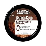 L'Oréal Paris Men Expert Bart Pomade und Haarwachs, Natürliches Finish, Barber Club Bart & Haar Styling Pomade, 1 x 75 ml