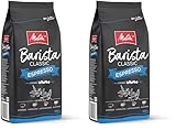 Melitta Barista Classic Espresso, Ganze Kaffee-Bohnen 1kg, ungemahlen, Kaffeebohnen für Kaffee-Vollautomat, kräftige Röstung, Stärke 5 (Packung mit 2)