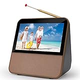 HassoKon Digitaler Tragbarer Fernseher DVB-T2, 1080P HD Mini TV DAB+,DSP Digitalfernsehen USB Mediaplayer für Wohnwagen,Auto und Camping Küche TV Schlafzimmer,Reisen,Küche (Gold)