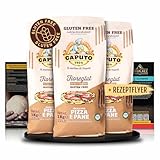 DELICRET - 3x1kg Caputo Mehl glutenfrei fioreglut - bestens geeignet als Pizzamehl + Rezeptguide mit Schritt für Schritt Anleitung