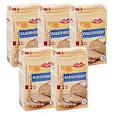 BIELMEIER KÜCHENMEISTER Brotbackmischung Bauernbrot 5 x 500 g I Brotbackmischungen für Brotbackautomat & Ofen I Brot mit Backmischung einfach gemacht