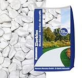 Hamann Marmorkies Carrara 15-25 mm 25 kg - Mit kreativen Ideen kann jeder Garten durch Zierkies und Naturstein aufgewertet und edel gestaltet Werden.