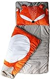 Kinderschlafsack Fuchs | Schlafsack für Kinder | Mumienschlafsack Leicht & Kompakt | 165x75cm