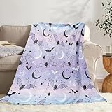 Generisch Halloween Decke, Halloween Blanket, Kürbis Decke FlauschigSüße Rosa Kuscheldecke Herbst Aesthetic Orange Pink Kuscheldecke Pumpkin Geist Boo Weiche Wärmende Deko (C, 75x100cm)