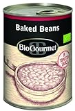 BioGourmet Baked Beans – Bio Weiße Bohnen in fruchtiger Tomatensauce | Süditalienische Rezeptur | Fertiggericht, 400 g