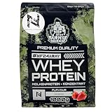 Natural-Fitness24 Whey Protein Konzentrat 1Kg Beutel | hochwertiges Instant-Molkenproteinpulver WPC80 - himmlischer Geschmack, exzellente Löslichkeit (1000g, Erdbeere)