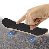 HEEPDD Komplette Fingerbrett, Ahornholz -Mini -Fingerbrett mit Verbesserten Komponenten, Reduzierung des Drucks, Geschenke für Kinder (Dunkelblau)