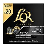 L'Or Espresso Café Onyx Intensität 11-200 Kapseln aus Aluminium, kompatibel mit Nespresso-Maschinen (R)* (10 Packungen mit 20 Kapseln)