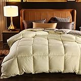 Doppelbettdecke, 4,5 Tog, Einzelbettdecke, Frühjahr/Herbst/Winter, Einzelbett, Doppelbett, warm, leicht, Daunendecke, Daunen, Doppelbettgröße, Mikrofaser-Bettdecke