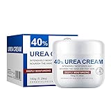 Urea Creme 40% – Intensive Fußcreme mit Hyaluronsäure – Bei extrem trockener Haut an Füßen, Fersen, Händen & Ellenbogen – Reichhaltige Feuchtigkeitspflege – 150g