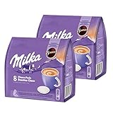 Senseo Milka Choco Pads 2er Set, Schokoladengetränk, Kakaogetränk, Kaffeepads