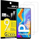 NEW'C 2 Stück, Panzer Schutz Glas für Huawei P30 Lite, Nova 4e, Frei von Kratzern, 9H Härte, HD Displayschutzfolie, 0.33mm Ultra-klar, Ultrabeständig