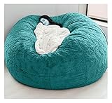 Sitzsack-Stuhlbezug, weiches Kunstfell, bequem und atmungsaktiv, geeignet für Wohnzimmer, ohne Füllstoff