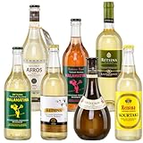 Griechischer Retsina trocken 2x 0,75l & 5x 0,5l Probierset | Geharzte Weißweine aus Griechenland | Griechisches Weinpaket